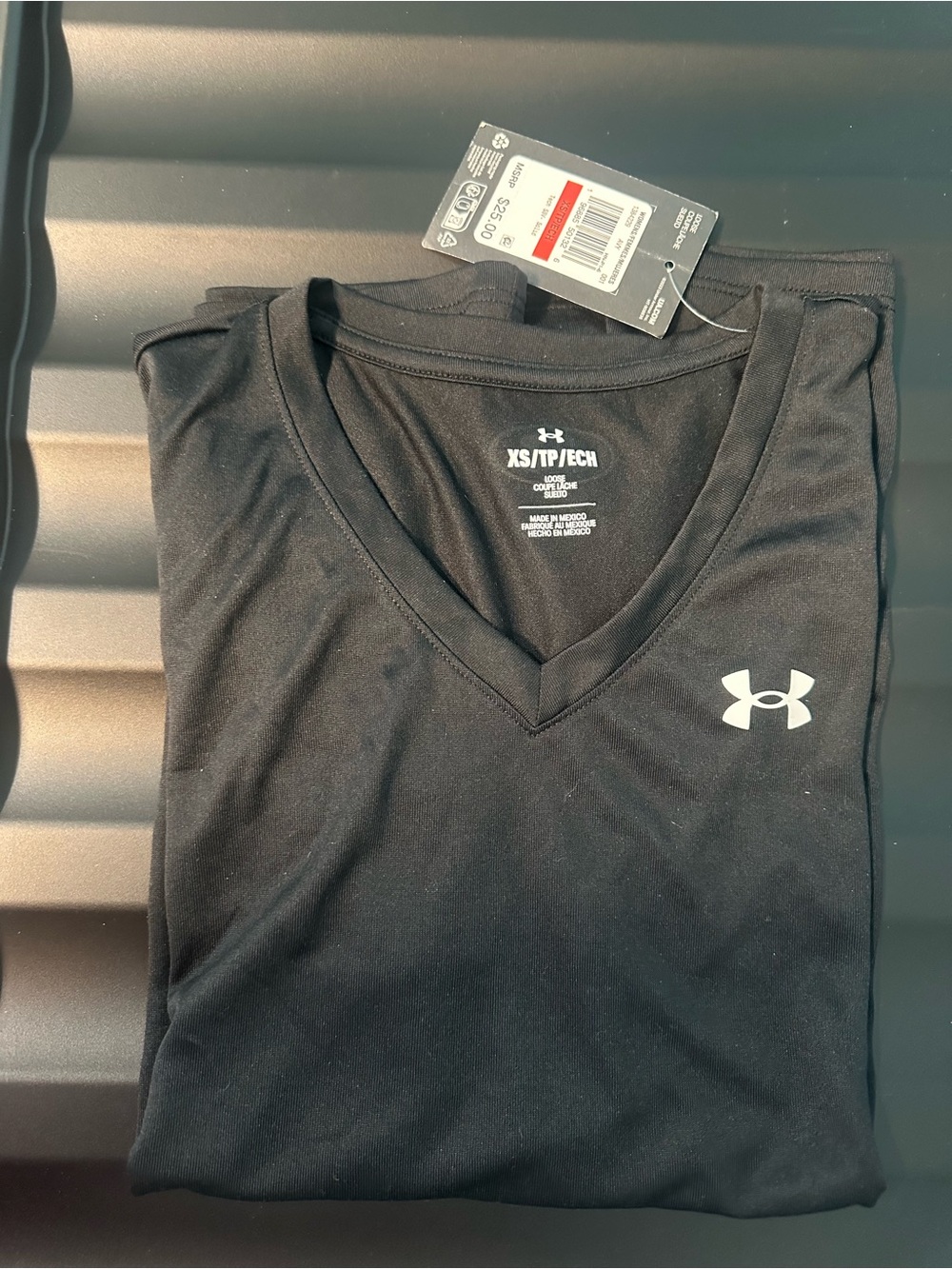 Under Armour Black Tech V-Neck Performance Tee